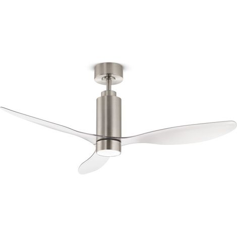 Perenz Deckenventilator mit Licht 7198 CR CT Chrom Ø132 cm 3 Blätter 6 Geschwindigkeiten DC-Motor 35W Fernbedienung