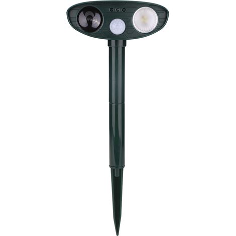 Détecteur de mouvement solaire extérieur PIR, répulsif ultrasonique pour chiens, chats et animaux, lutte contre les nuisibles Ellipse (1/5)