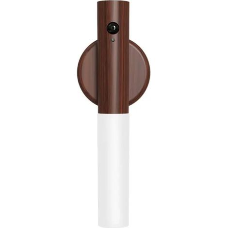 Veilleuse avec détecteur de mouvement, applique murale en bois pour couloir avec capteur magnétique de présence, lampe LED portable rechargeable pour chambre, couloir, cage d'escalier (1/5)