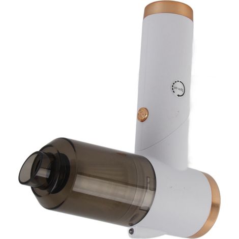 Petit aspirateur à main sans fil et portable, puissance d'aspiration de 9 000 Pascals, idéal pour les voitures, rechargeable par USB, blanc (1/5)