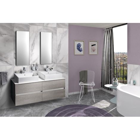 Salle de bain ODETTA 135, chêne argenté (1/5)