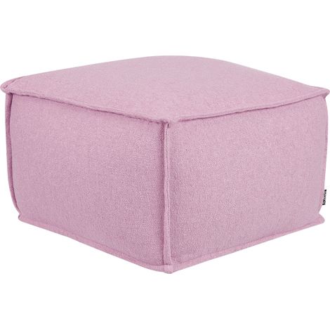 Puf de algodón elegante bolas EPS cuadrado escabel otomana salón dormitorio accesorio del hogar rosa Sherali (1/5)
