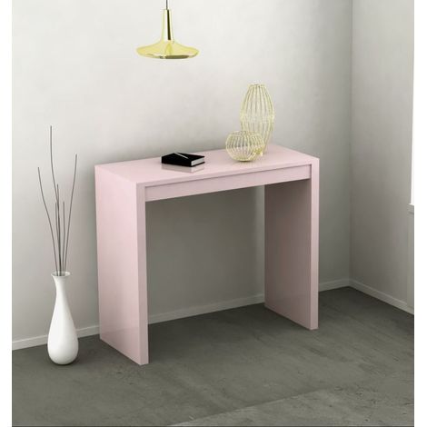 Consolle Mathilde allungabile colore rosa antico laccato lucido o opaco 3 mt (1/3)