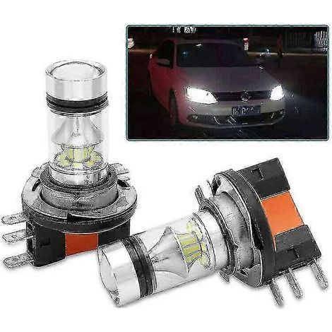 2 ampoules LED H15 pour phares, 8000K, 20 SMD, kit feux de route/feux de jour pour voiture (compatibles avec les modèles H1, H3, H4, H6, H8, H9, H11 et H16). Aotu Lamps-sy (1/4)