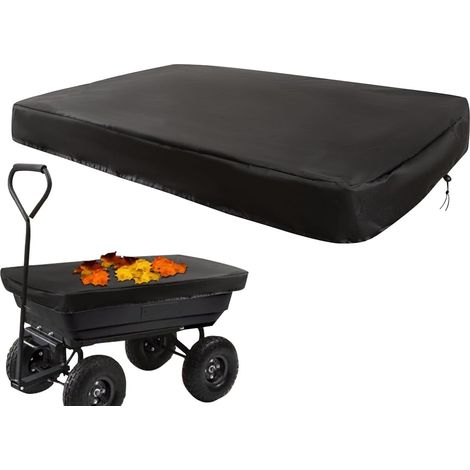 Housse pour chariot de jardin, protection extérieure imperméable et anti-poussière en tissu Oxford (150 x 94 x 15 cm), bâche de protection  idéale pour pelouse, cour, jardin, terrasse, grange, porche  (1/5)