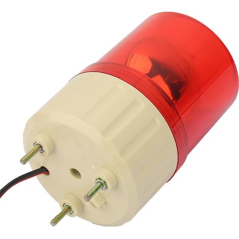 Lampe Flash Rotative 12V DC avec Alarme Rouge pour Chantier BTP (1/5)
