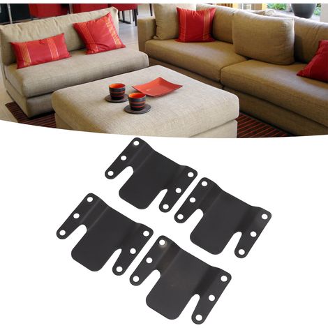 Acier Lien de Canapé Modèle Interlocking Universel Dimension 0.5CM Lot de 4 pour Canapé Sectionnel Maison Dormitory (1/5)