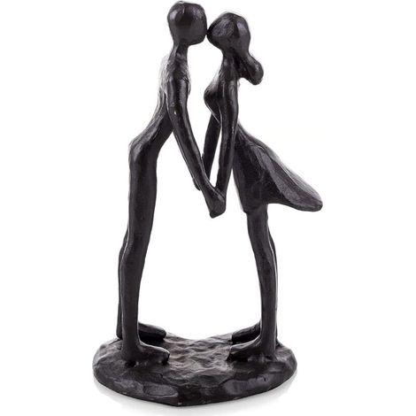 Fer Couple Embrasser Statue - Anniversaire Mariage Souvenir Cadeau pour Elle Femme Petite Amie Mariée Dame Couple