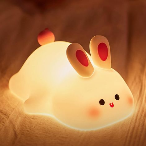 Veilleuse Enfant Rechargeable, Veilleuse Bébé Maternité Lapin Tactile, Lampe Veilleuse Bébé (1/5)