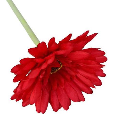 1 branche de chrysanthème artificiel, magnifique et réaliste, pour la décoration de votre jardin.rouge (1/5)