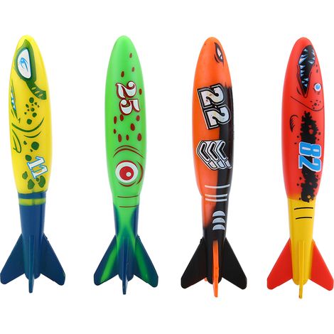 4 jouets de piscine en forme de mine, accessoires de plongée pour entraînement sous-marin, jeux aquatiques amusants pour piscine (1/5)
