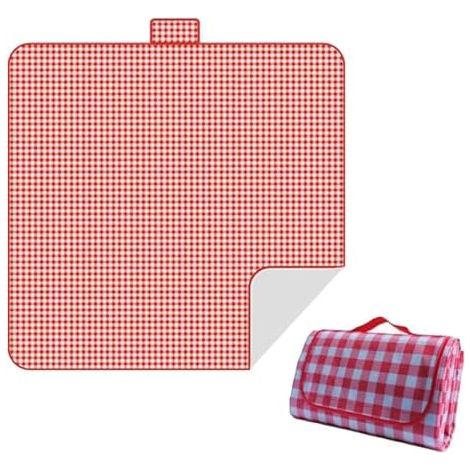 CHENGZI Verdickte Picknickmatte, Outdoor, Rasen, Camping, tragbar (rot)