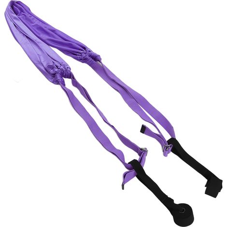 Hamac de yoga pour la maison, extensible, pour l'équilibre sur les mains et les jambes écartées (violet)