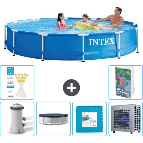 Intex Piscine Tubulaire Ronde - 366x76 cm - 7-pièces  S253 (1/5)