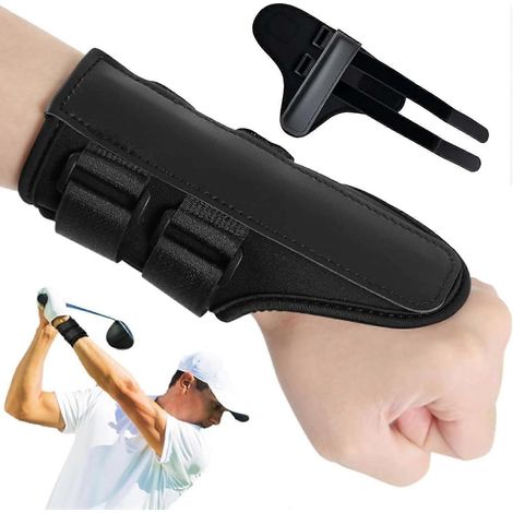 Orthèse de poignet ajustable pour entraînement golf correction swing support pour prise en main idéal golfeurs débutants (1/5)