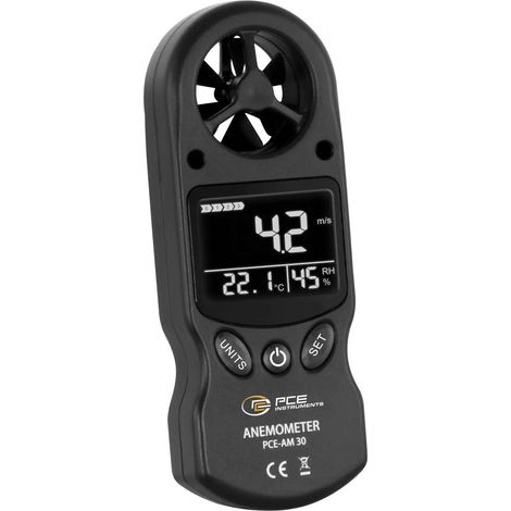 [GEBRAUCHT] B-Ware Pce Instruments Anemometer Windmesser Windgeschwindigkeit Temperatur Luftfeuchte