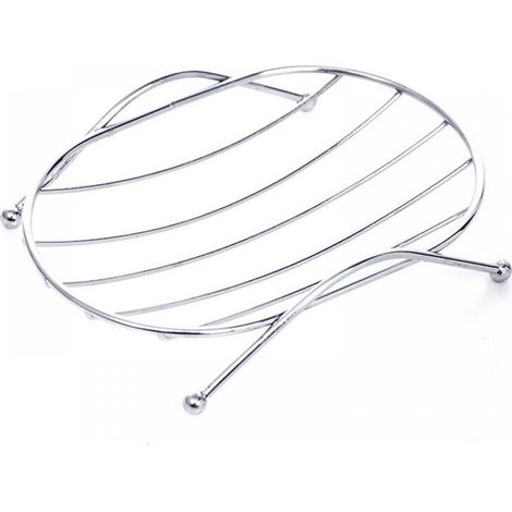 Set mit 2 robusten, ovalen Seifenschalen aus Edelstahl für Dusche, Badezimmer und Küche (1/5)