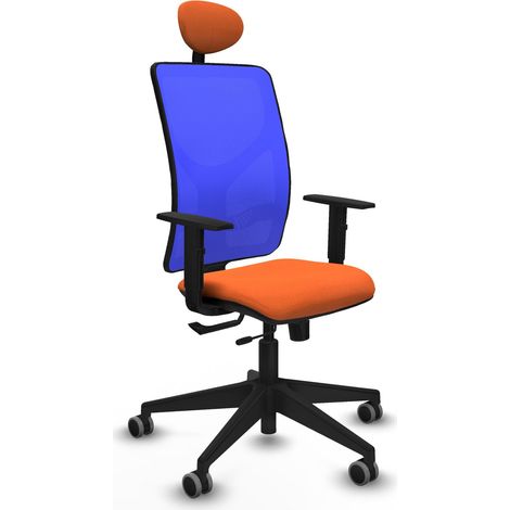 Sedia da ufficio piqueras y crespo Motilla blu arancione comfort (1/2)