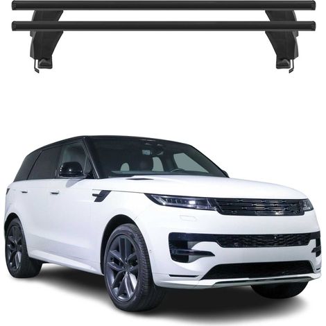 OMAC Dachträger Querträger Alu für Land Rover Range Rover Sport L461 2022-2026 – Abschließbar – T-Nut – City-Crash-getestet – Max. 50 kg Schwarz (1/5)
