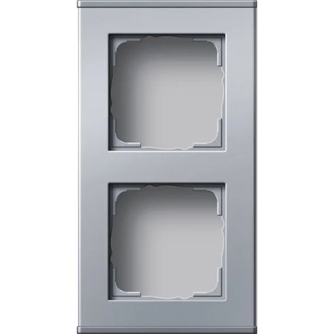 Gira Perfil 2f vertic. + horiz. Perfil 55 Aluminio [136226], 1362 26