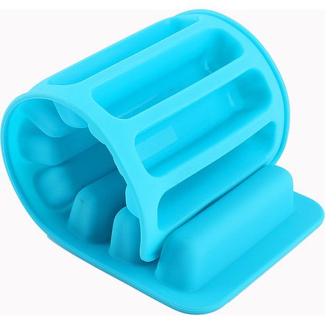 Moule à glaçons cylindrique coloré en silicone pour chocolat et fondant (1/5)