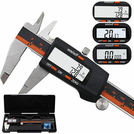 Pied à coulisse à affichage numérique Pied à coulisse électronique numérique en acier LCD vernier