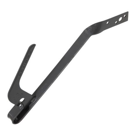 DIMOS - Crochet de sécurité torsadé gris graphite RAL 7024 - 450 mm