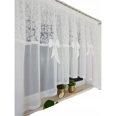 Cortina marquesina con bordados y lazos. (1/5)
