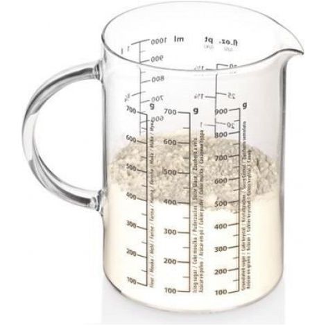 Tescoma 630434, 1 L, g, ml, once, Verre, Transparent, 105 mm, 150 mm (1/3)