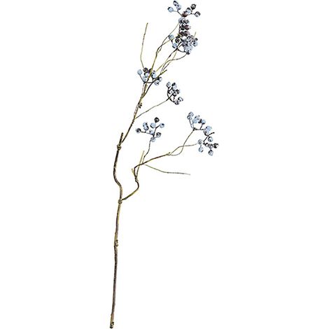 Baies artificielles, tiges de fausses baies, branches pour bouquet de mariée DIY, décoration pour la maison, la cuisine et les fêtes, bleu