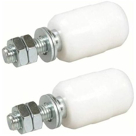 FENOPLASTICAOlive De Guidage Supérieure Nylon, 2 Unitésrouleaux pour Porte Coulissante, Fixation avec Tige Filetée, Olive ou Galet de Guidage pour Portail Coulissant ou Autres Applications (40 x 60MM) (1/5)