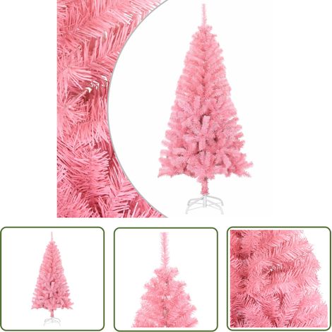 Künstlicher Christbaum - vidaXL Künstlicher Weihnachtsbaum mit Ständer Rosa 120 cm PVC - Weihnachtsbaum 120 cm (1/5)