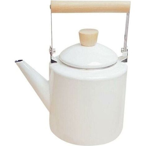Bouilloire émaillée 2 litres – Compatible cuisinières halogènes, induction, gaz – Design japonais élégant – Idéale pour thé et café (1/5)