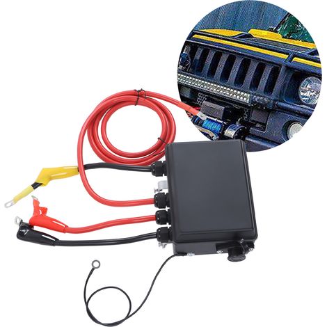 Boîtier de commande universel pour treuil électrique avec télécommande, compatible avec les treuils de 8 000 à 20 000 lb (télécommande avec batterie intégrée) (livré en boîte) (1/5)