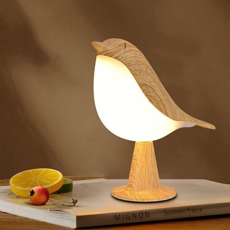 Lampe de Table Tactile en Forme d'Oiseau avec Port de Charge USB (1/5)