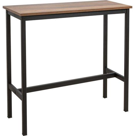 Table Haute en aggloméré et métal 100 x 40 x 90 cm Mola (1/4)