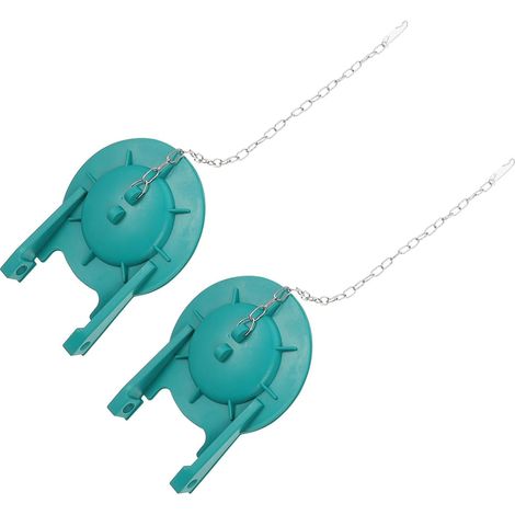 Clapet de Toilette en Caoutchouc Vert 2pcs (1/5)