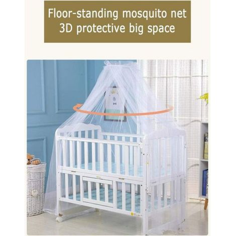 Moustiquaire bébé dôme 160x420cm polyester respirant - Pour lit/berceau - Intérieur/extérieur ENEVAOCT (1/4)
