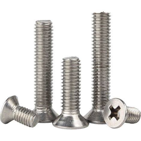 Vis à tête fraisée cruciforme en acier inoxydable 304 1,7M2M2,5M10 (1/5)