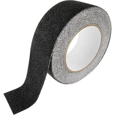 Bardusch-Ruban adhésif antidérapant noir 50 mm x 10 m, bande sécurité autocollante pour escaliers, marches, carreaux ou sols (1/4)