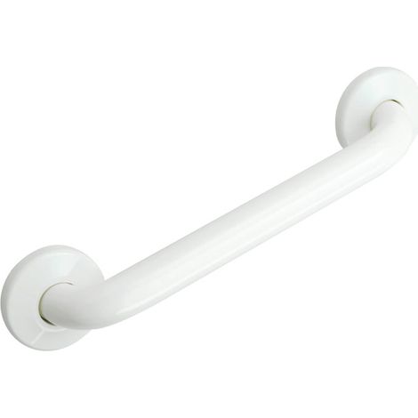 Maniglione di sicurezza disabili lineare dim. 58 cm interasse 50 cm bianco