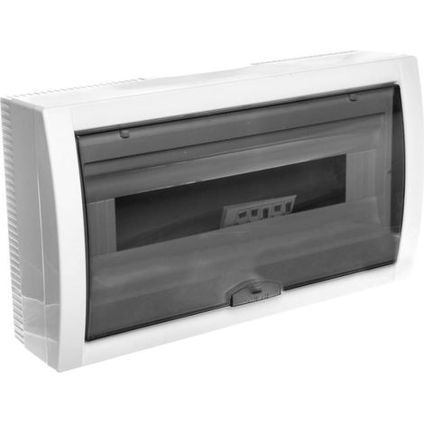 Aufputz-Verteilerkasten 1-reihig 18 Module IP40 Transparente Tür 90912118 Viko von Panasonic