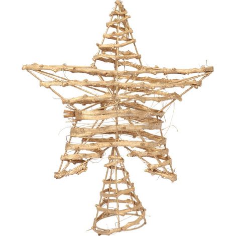 Étoile en rotin - Décoration de sapin de Noël 30 cm (1/3)