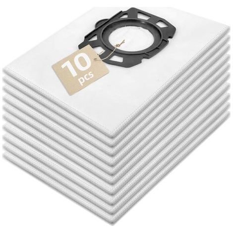 Lot de 10 Sacs 2.863-314.0 pour Aspirateur Karcher WD2 Plus,WD3 S,WD3 V,KFI 357,KWD,SE4001,SE4002 Sacs à Poussière Aspirateur Sac (1/5)