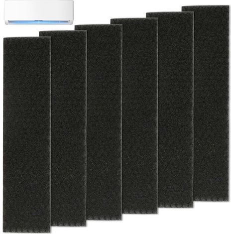 Lot de 6 Filtre Climatisation Filtres pour Climatiseur Filtres universels pour climatiseurs Filtres pour climatiseurs avec (1/2)