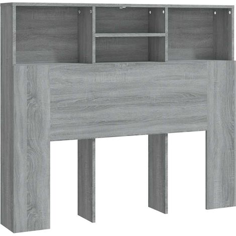 Maison Exclusive - Testiera con Scomparti Grigio Sonoma 120x19x103,5 cm (1/5)