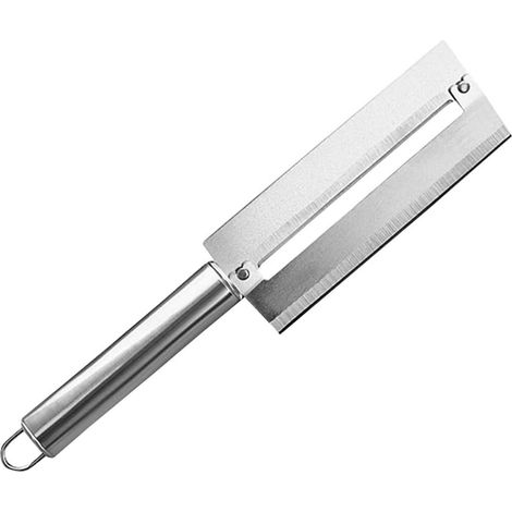Couteau A Peler - Acier Inoxydable - Pour Ananas Fruits Canne A Sucre - Poignee Ergonomique - 1 Piece (1/5)