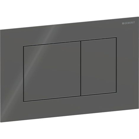 Geberit Sigma40 Square Dual Flush Plate - Lava Glass