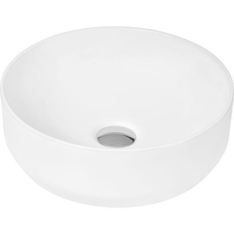 Round Ceramic Countertop Vessel without Overflow - 350mm