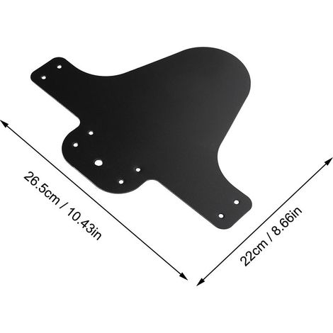 Schwarze Schutzbleche für Vorder- und Hinterreifen von Mountainbikes (1/5)